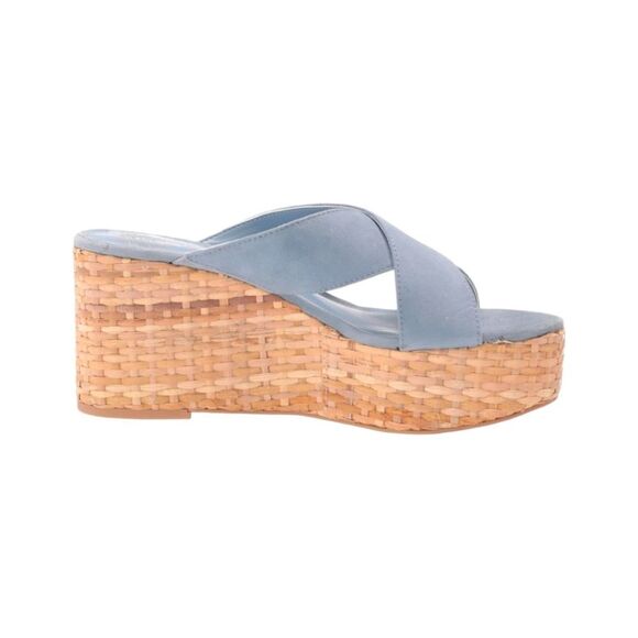 VINCE CAMUTO NEW Women's GREATHEL Blue Dreams Wedge Summer Sandals Size 10M - Picture 8 of 14